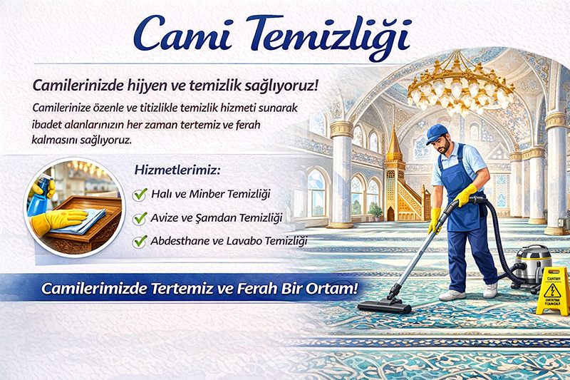 Ankara'da Ücretsiz Cami Temizliği Hizmeti: JEBA Danışmanlık ve HizmetimCepte'den Sosyal Sorumluluk Projesi
